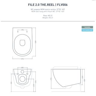 Унитаз Artceram File 2.0 FLV006 05 00 белый